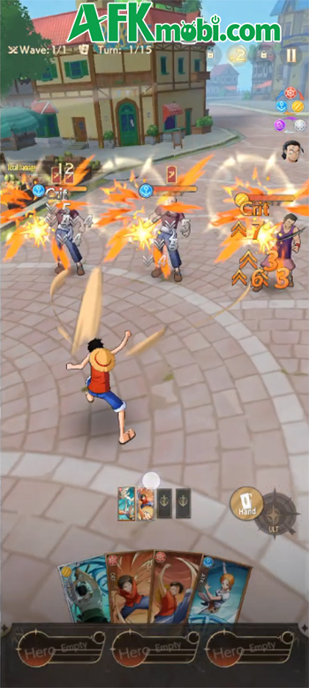 Pirate Battle Adventure 3D game chiến thuật chủ đề One Piece có đồ họa chuẩn nguyên tác 3