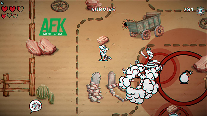 Ponchorado Mobile game hành động sinh tồn roguelike với kiểu đồ họa hoạt hình cổ điển 0