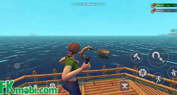Sinh tồn trên chiếc bè trôi nổi giữa đại dương trong game Raft Multiplayer: Survival afkmobi raftmultiplayersurvival 1jpg