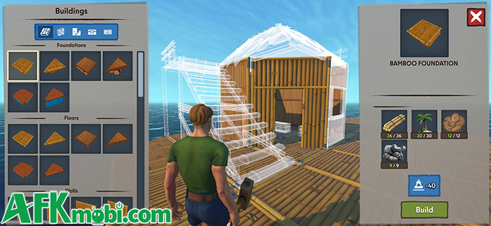 Sinh tồn trên chiếc bè trôi nổi giữa đại dương trong game Raft Multiplayer: Survival 2