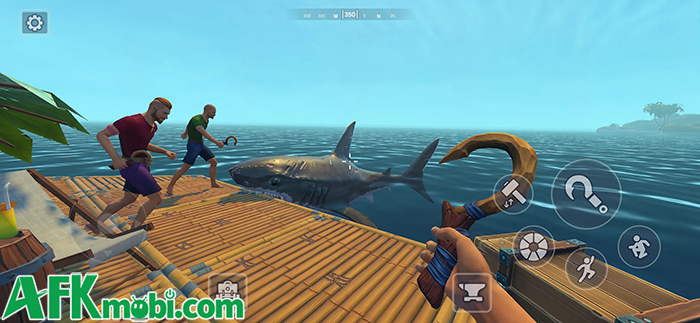 Sinh tồn trên chiếc bè trôi nổi giữa đại dương trong game Raft Multiplayer: Survival 4