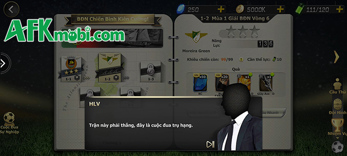 Quản lý đội bóng có phần theo kiểu đấu tướng trong game Champion Pro Manager 2