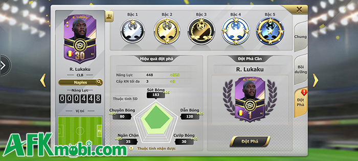 Quản lý đội bóng có phần theo kiểu đấu tướng trong game Champion Pro Manager 7