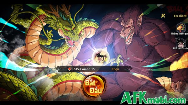 Combo Thức Tỉnh game đấu tướng đưa bối cảnh 7 viên ngọc rồng trở về nguyên bản afkmobi reviewcombothuctinh 1jpg