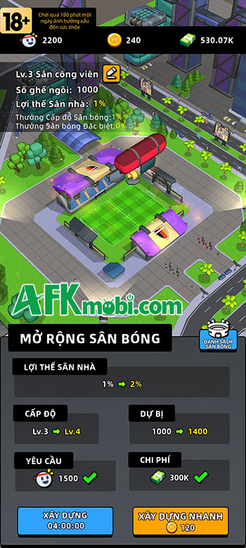 Bạn sẽ có một trải nghiệm bóng đá hoàn toàn khác biệt tại game Đế Chế Bóng Đá 10