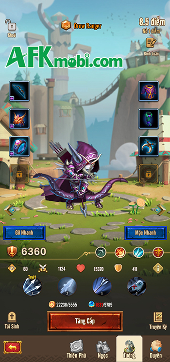 Trải nghiệm đấu tướng với bối cảnh của Dota trong game Huyền Thoại Dota 3