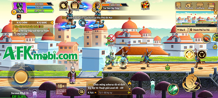 Vũ Trụ Đại Chiến cho bạn trải nghiệm câu chuyện ngọc rồng hấp dẫn nhưng phải cày 0