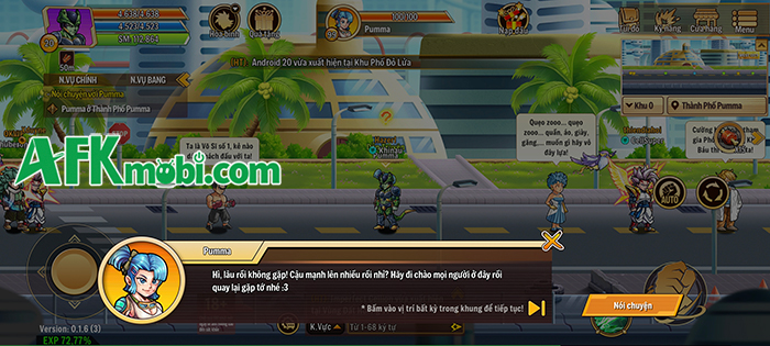 Vũ Trụ Đại Chiến cho bạn trải nghiệm câu chuyện ngọc rồng hấp dẫn nhưng phải cày 2