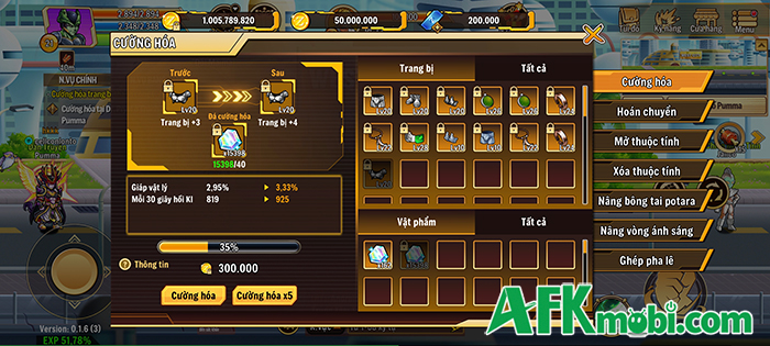 Vũ Trụ Đại Chiến cho bạn trải nghiệm câu chuyện ngọc rồng hấp dẫn nhưng phải cày 6