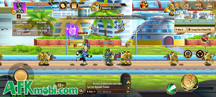 Vũ Trụ Đại Chiến cho bạn trải nghiệm câu chuyện ngọc rồng hấp dẫn nhưng phải cày 8