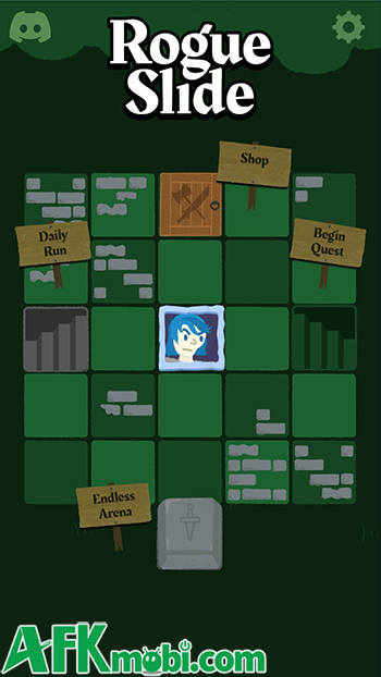 RogueSlide Mobile game giải đố roguelike phong cách trượt ô đơn giản nhưng độc đáo 0