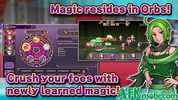 Tìm kiếm ký ức trong khi chiến đấu bảo vệ ma giới tại game RPG Akuma Rise 4