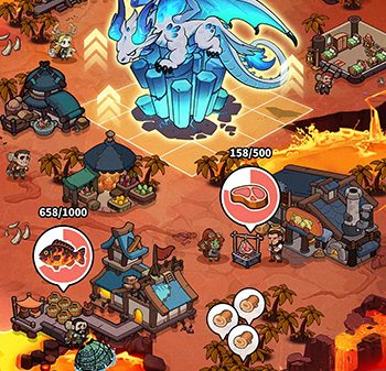 Siege of Lava cho bạn gầy dựng thành phố của mình bên dưới lòng đất afkmobi siegeoflava 1jpg