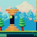 Cố gắng cho chú slime nhỏ di chuyển xa nhất có thể trong game SlimyLeap afkmobi slimyleap 1jpg