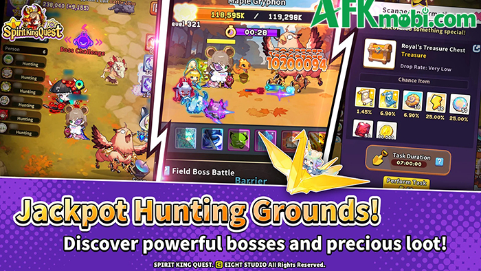 Phát triển nhân vật linh hồn sư ngộ nghĩnh của bản thân trong game Spirit King Quest 1