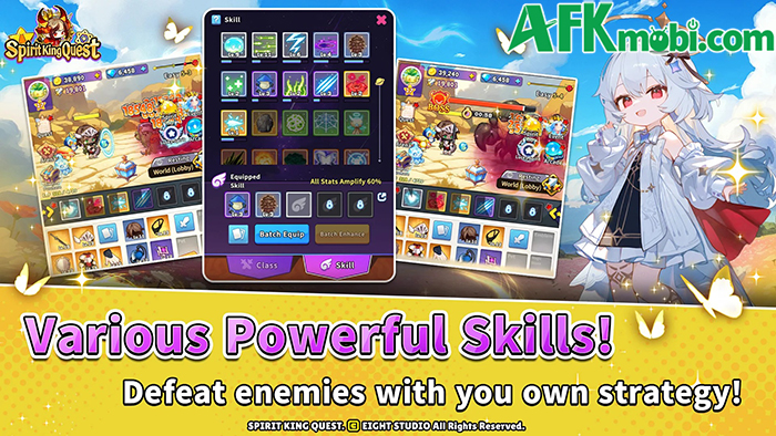 Phát triển nhân vật linh hồn sư ngộ nghĩnh của bản thân trong game Spirit King Quest 2