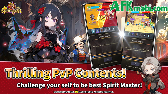 Phát triển nhân vật linh hồn sư ngộ nghĩnh của bản thân trong game Spirit King Quest 3