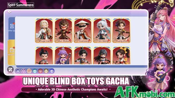 Spirit Summoners game đấu tướng chủ đề văn hóa Trung Quốc với kiểu đồ họa ngộ nghĩnh afkmobi spiritsummoners 1jpg