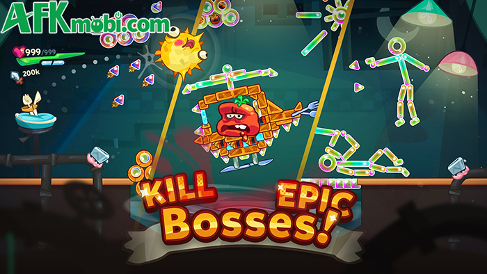 Bắn các rau củ quả, trái cây để tiêu diệt bọn cà chua trong game casual Splat! 2 2