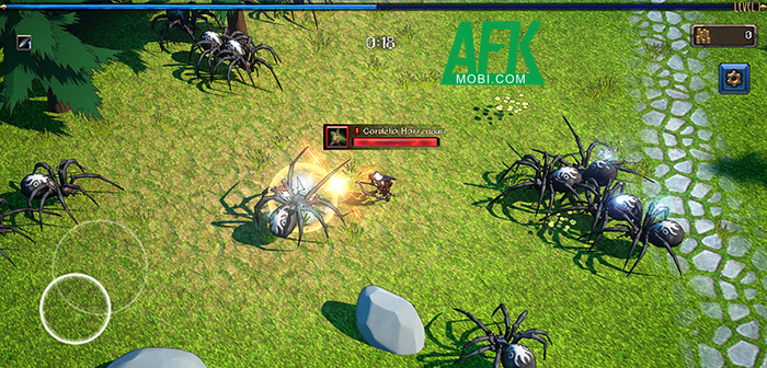 Điều khiển anh hùng chiến đấu sinh tồn trước bọn quái vật trong game Survivors RL 1