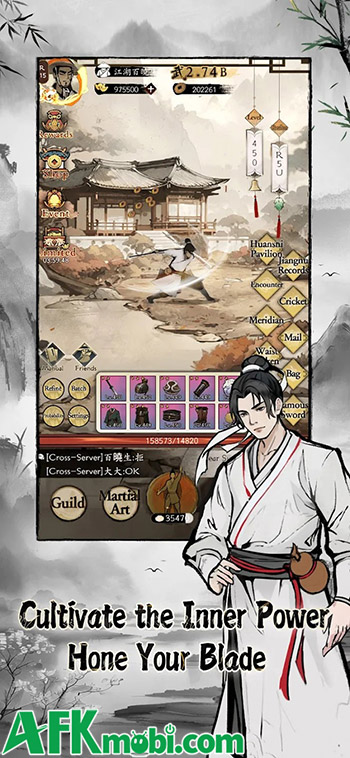 Phát triển nhân vật kiếm khách của bản thân trong game Swordsman Journey 1