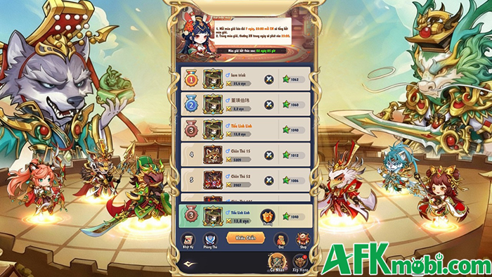 Tam Quốc Luân Hồi game đấu tướng kết hợp chủ đề Tam Quốc với thần thú cập bến Việt Nam 2