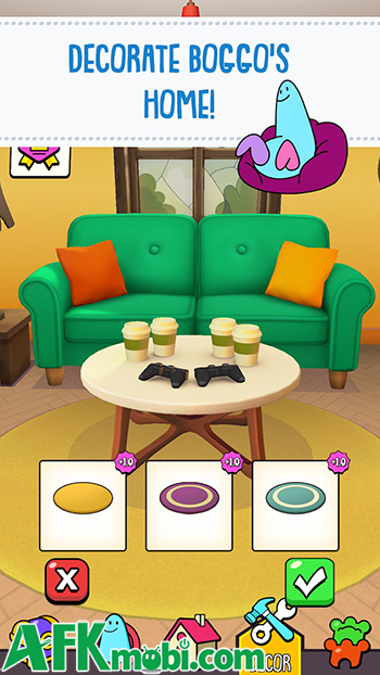 Chạy thu thập tiền xu lẫn đá quý để tân trang lại ngôi nhà với The Land of Boggs: Decor Dash 4