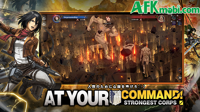 Titan Awakening game chiến thuật đấu tướng rảnh tay lấy chủ đề Attack on Titan 1
