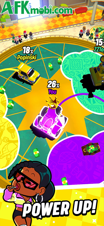 Cạnh tranh trong việc lái xe sơn đấu trường tại game Trailz - PVP Driving Arena 2