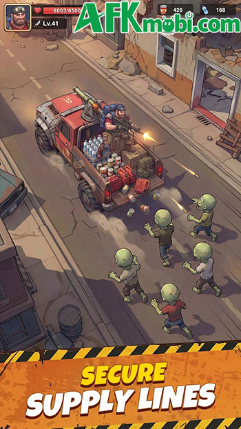 Bảo vệ chiếc xe bán tải chở hàng tiếp tế trước bọn zombie trong game Trigger & Truck 0