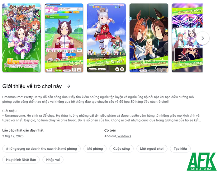 “Best Mobile Game” tại The Game Awards 2025 gọi tên Umamusume: Pretty Derby afkmobi umamusumethangbestmobile2025 1