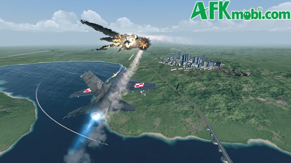 Thực hiện những nhiệm vụ không chiến thời hiện đại trong game Warplanes: Task Force afkmobi warplanestaskforce 1jpg