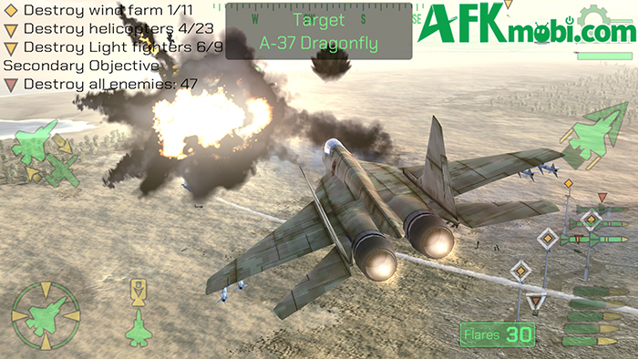 Thực hiện những nhiệm vụ không chiến thời hiện đại trong game Warplanes: Task Force 3