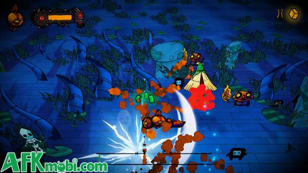 Chiến đấu sinh tồn trước các đợt sinh vật đột biến với game What The Creature: Survivor afkmobi whatthecreaturesurvivor 1jpg