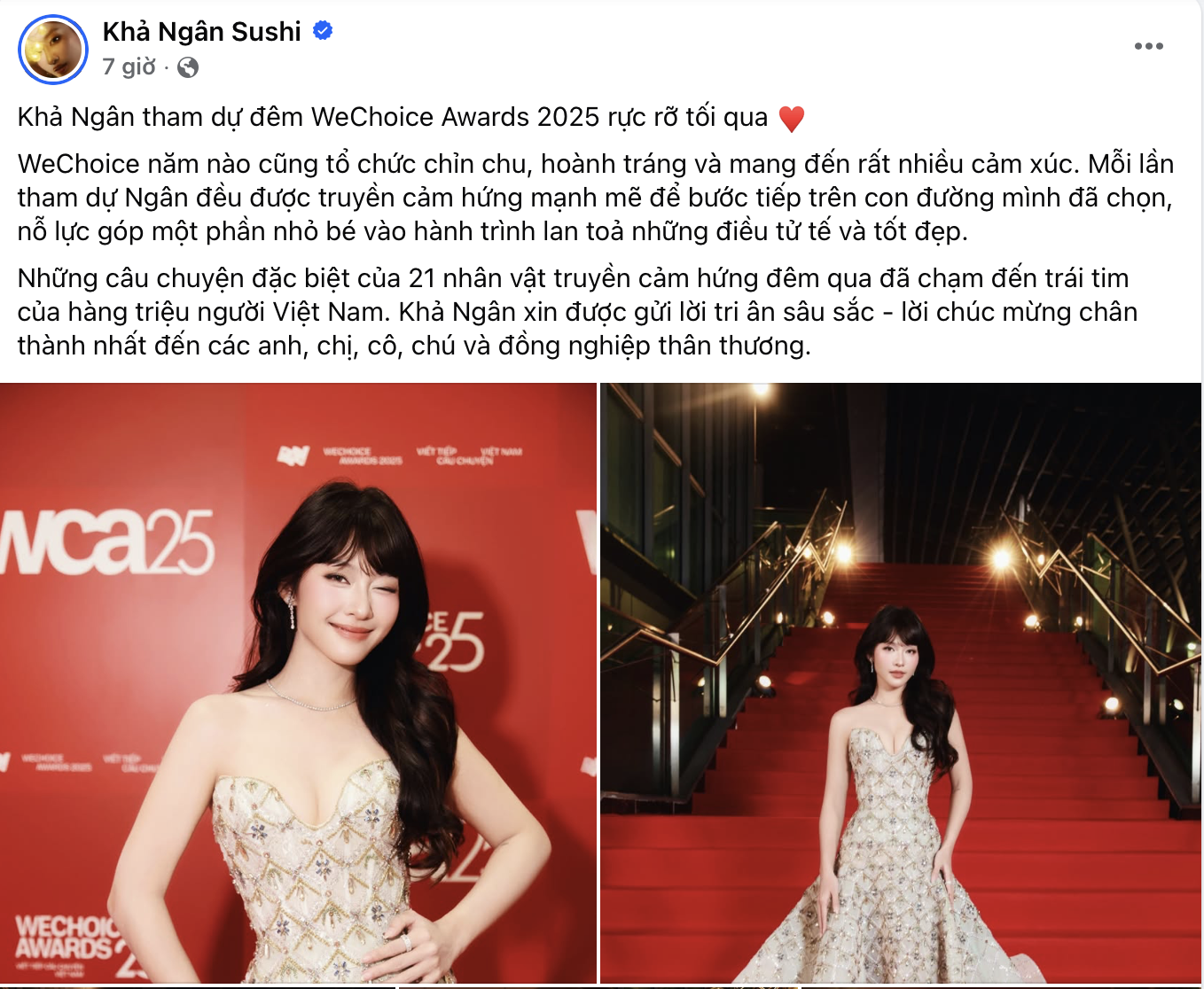 MXH ngập chia sẻ dàn sao Việt sau gala WeChoice Awards: Cảm xúc, ý nghĩa, vỡ oà và hơn thế nữa!- Ảnh 12.