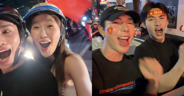 Em gái Trấn Thành cùng bạn trai là ca sĩ nổi tiếng xuống đường đi bão mừng tuyển Việt Nam vô địch Đông Nam Á avatar1766109647084 1766109651039608794603png