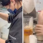 Sốc: Nhân viên Chagee dùng tay trần khuấy trà sữa, nhặt nguyên liệu rơi cho vào cốc avatar1767760069780 1767760070153513212444jpg