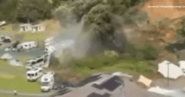 Kinh hoàng khoảnh khắc khối đất đá đổ ập xuống khu cắm trại nổi tiếng, nhiều người được báo cáo mất tích, tiếng la hét cầu cứu tuyệt vọng từ khu nhà vệ sinh avatar1769069810301 17690698113352030425906gifpng