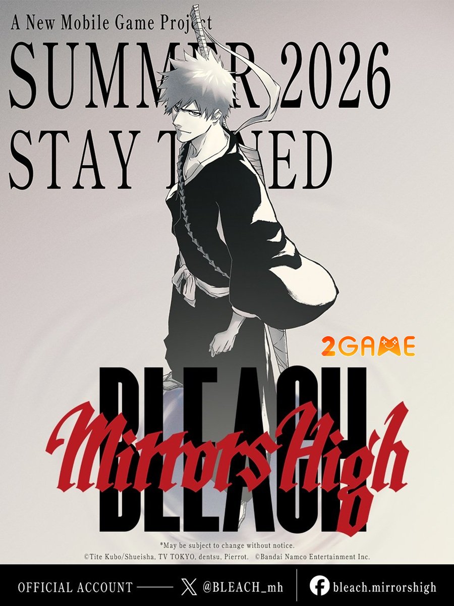 BLEACH Mirrors High – Game mobile mới thuộc series BLEACH dự kiến ra mắt hè 2026 bleach mirrors high game 3