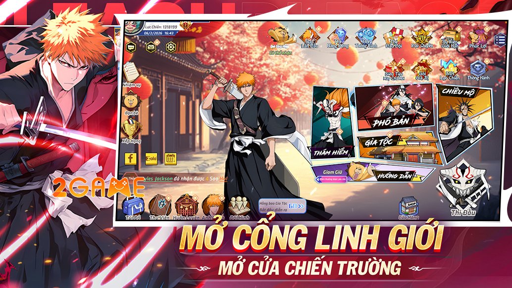 Bleach Tử Thần Huyền Thoại – Cánh cửa bước thẳng vào tâm bão của vũ trụ Bleach bleachtuthanhuyenthoai mobile 2