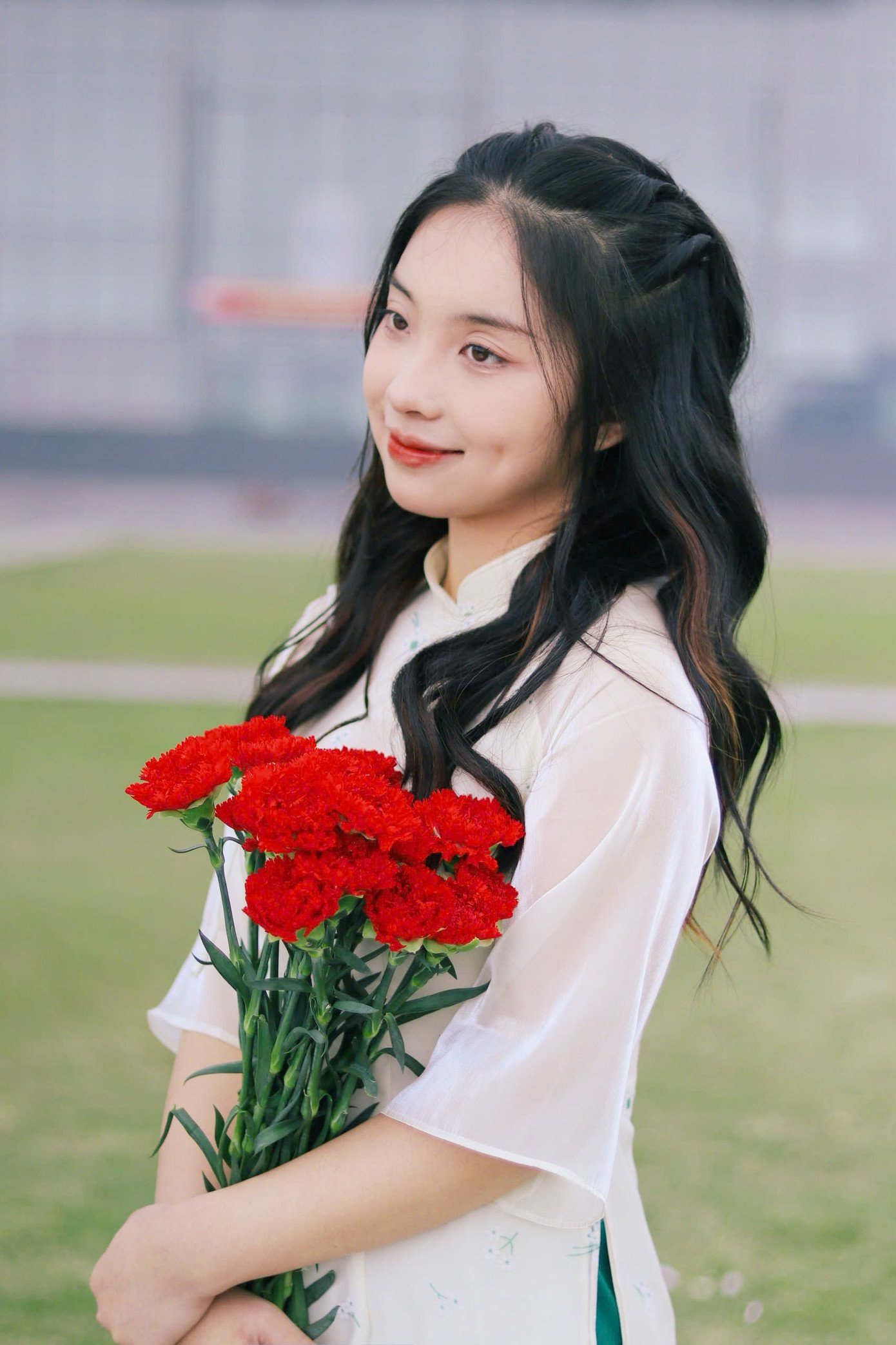 Tô Thị Hà Chi và Nguyễn Thị Cẩm Ly là 2 bạn nữ tình nguyện đi nghĩa vụ Công an ở tỉnh Bắc Ninh.