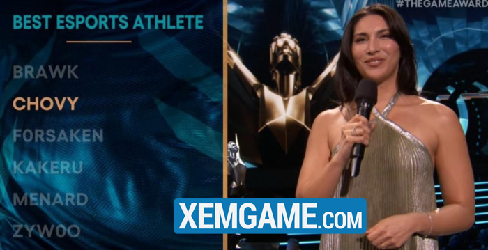 Chovy được giải tuyển thủ eSports của năm 2025 trong The Game Awards chovy