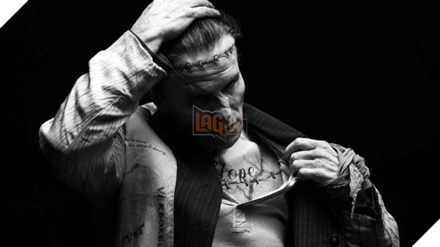Hình ảnh Frankenstein do nam diễn viên Christian Bale hóa thân.