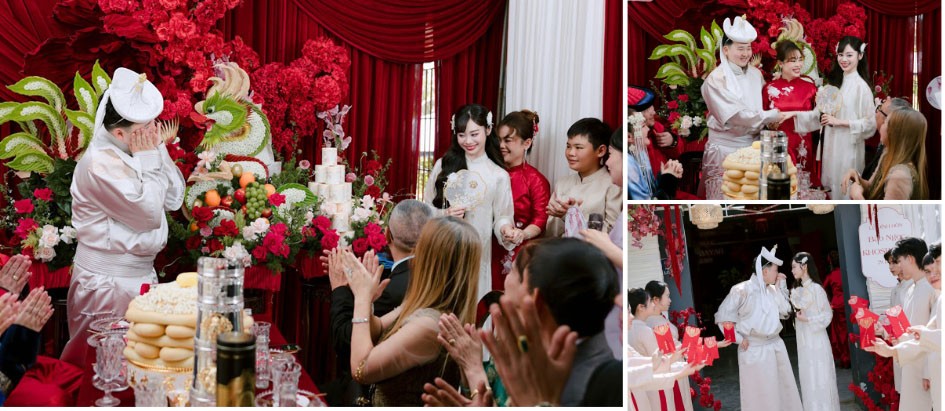 Những khoảnh khắc ấn tượng trong đám hỏi 