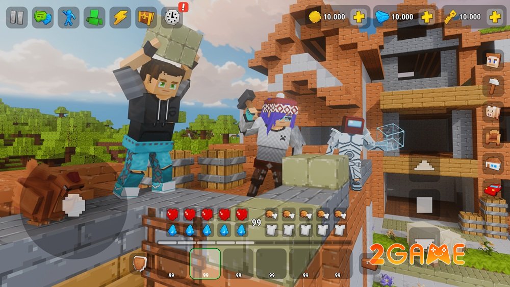 Craftium: Craft & Build – Game sandbox voxel với đồ hoạ khối sống động craftiumcraftbuild 2