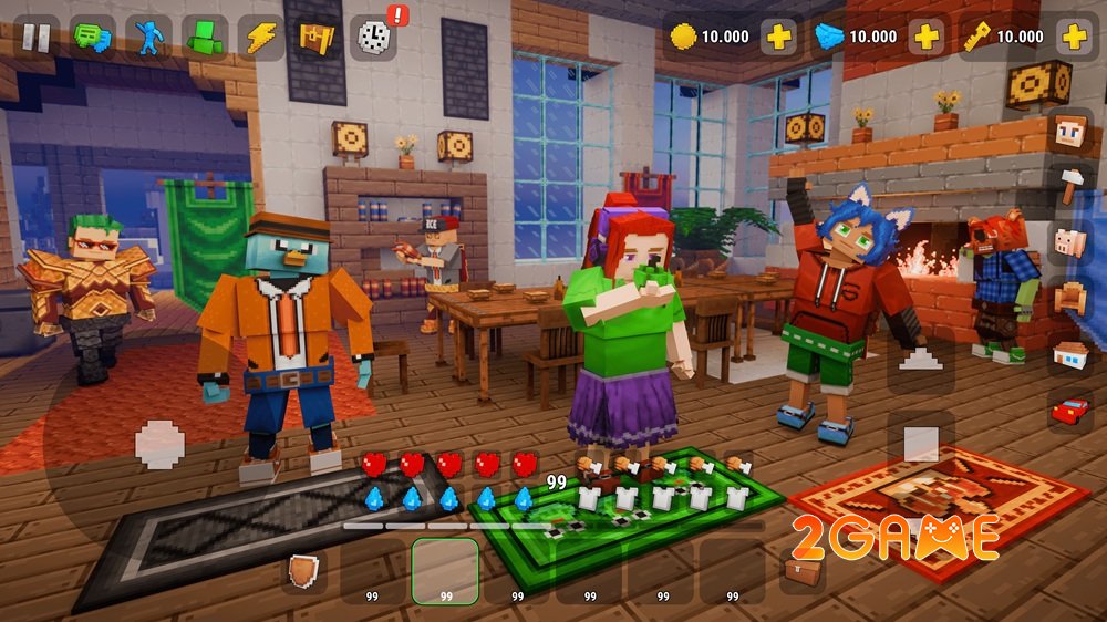 Craftium: Craft & Build – Game sandbox voxel với đồ hoạ khối sống động craftiumcraftbuild 3