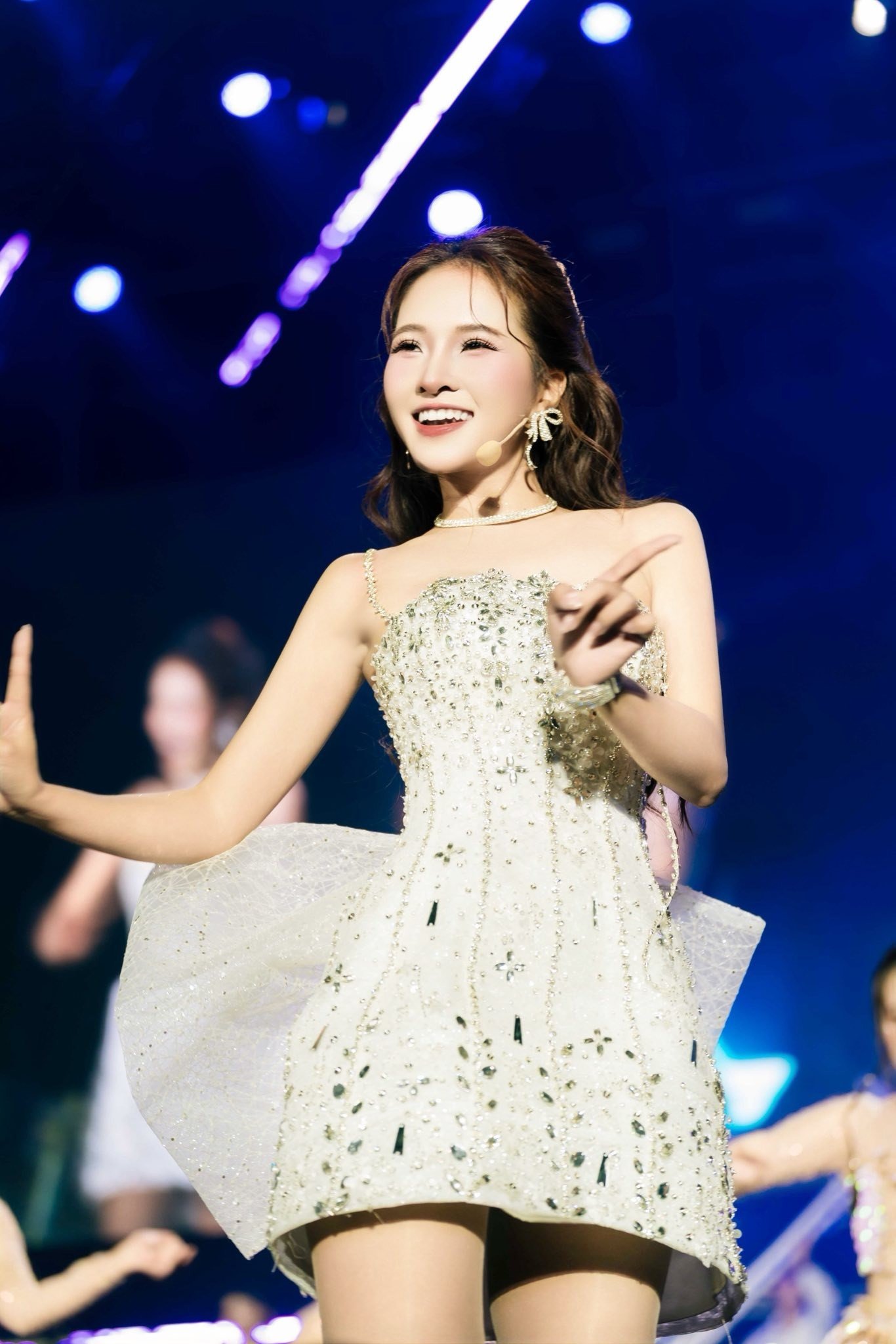 Nữ TikToker Doanh Phạm Huyền Ngọc tại tiệc cuối năm.