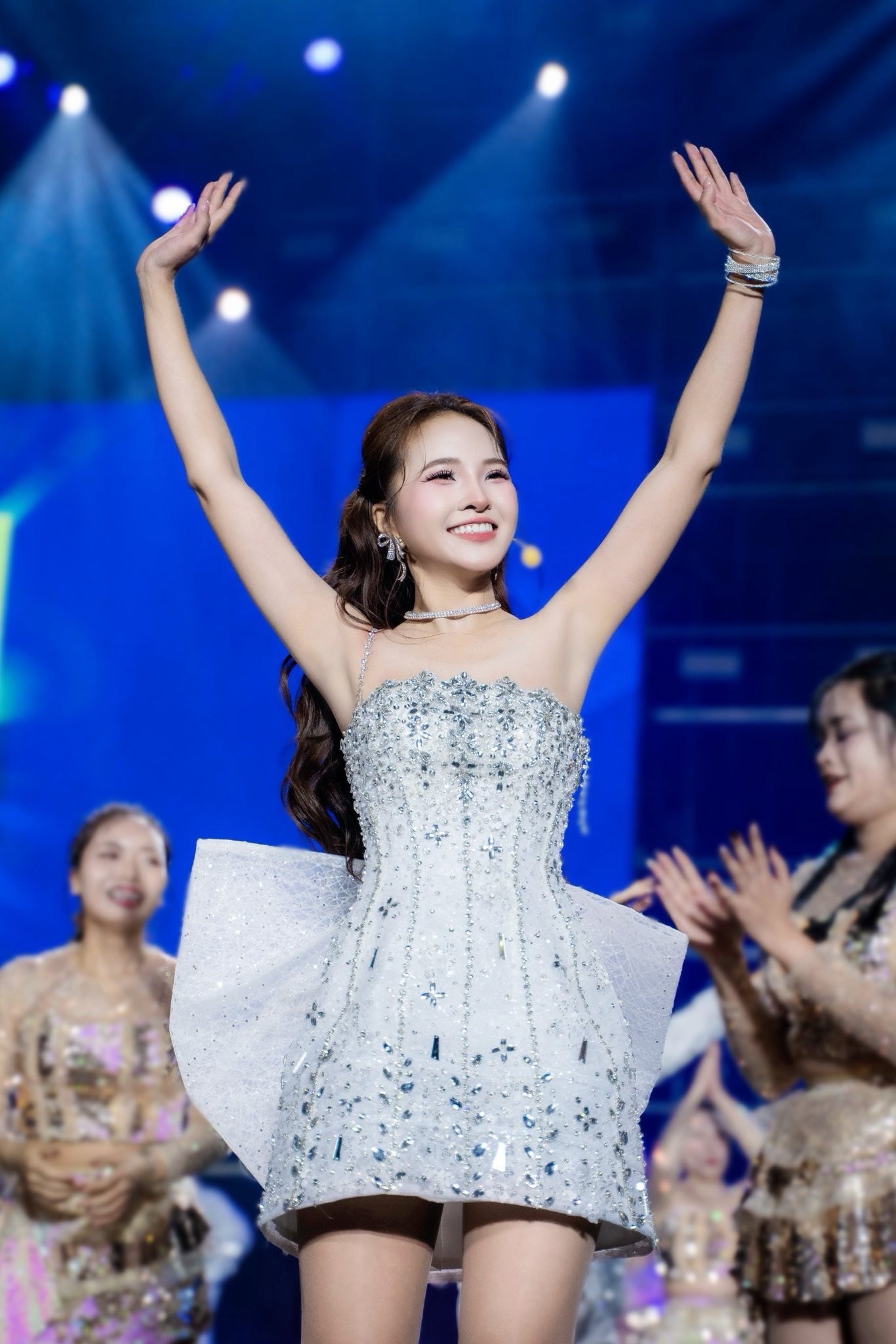 Nữ TikToker Doanh Phạm Huyền Ngọc tại tiệc cuối năm.