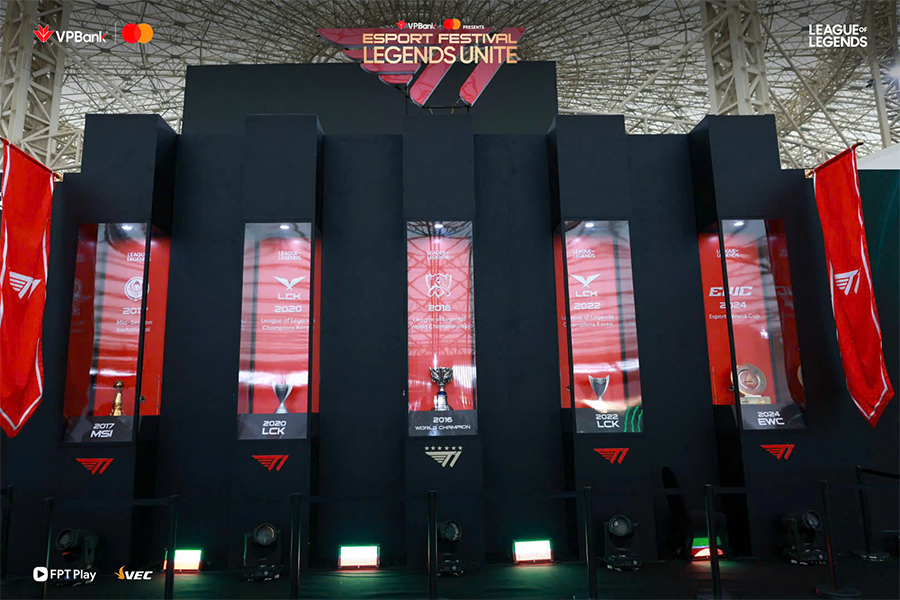 Khám phá sân khấu hoành tráng của sự kiện Esports đỉnh cao: VPBank Presents T1 in Vietnam cup 5 t1