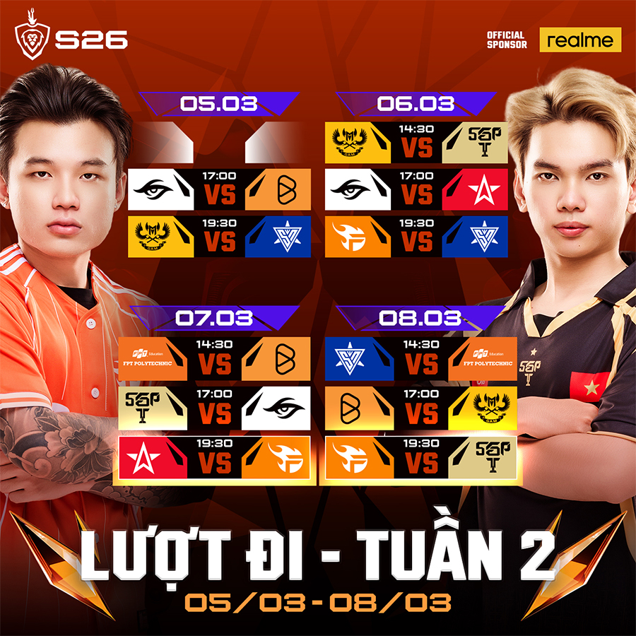 Lịch thi đấu ĐTDV Mùa Xuân 2026 hôm nay mới nhất dtdv mua xuan 2026 2